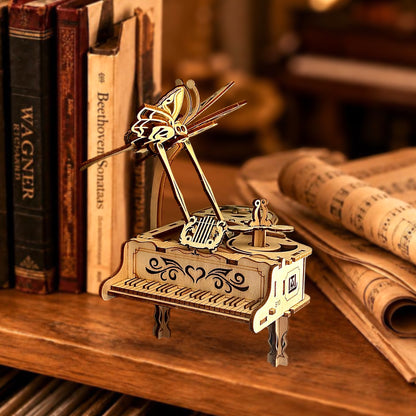 Grand Piano Shaped Music Box Puzzle