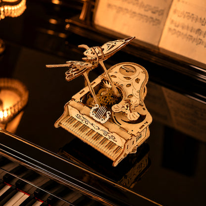 Grand Piano Shaped Music Box Puzzle